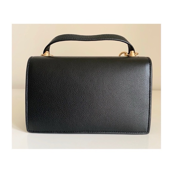 Tory Burch Small Miller Leather Flap Shoulder Bag Black - Picture 3 of 10